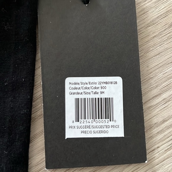 NWT MILES THE LABEL Girls’ Black Basic Legging 9M - Picture 4 of 4